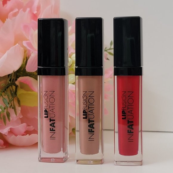 FUSION BEAUTY LIP FUSION INFATUATION LIQUID SHINE Angelic, In the Flesh, Siren - Picture 2 of 3